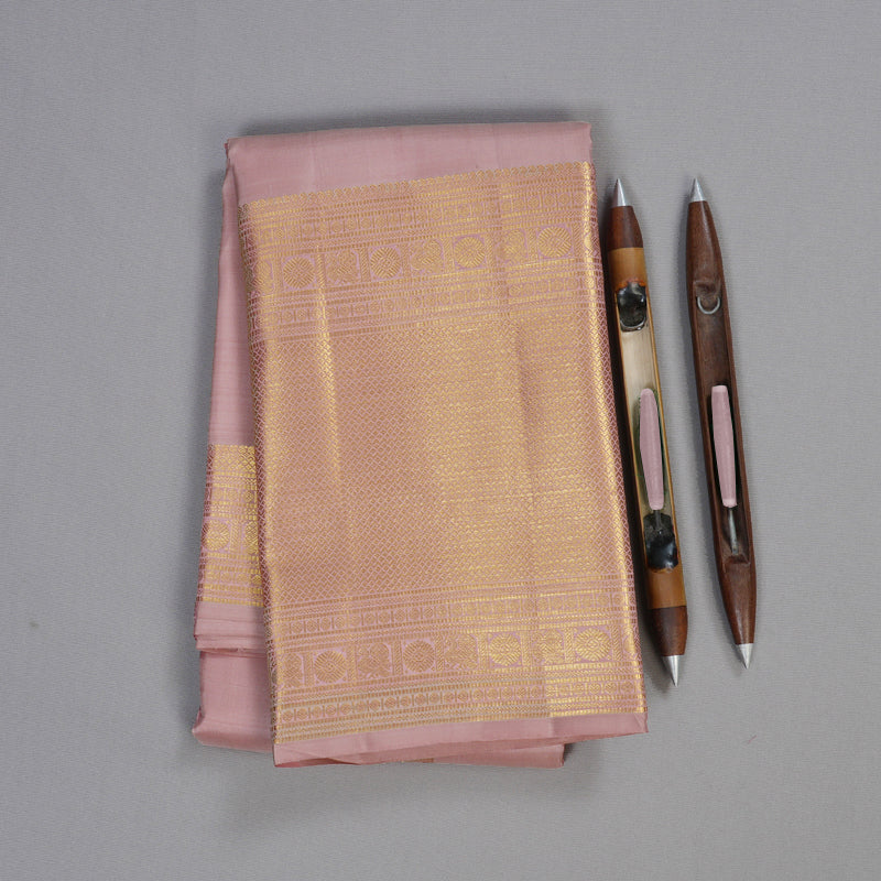 Hayagrivas Peach Pink Handloom Kanjivaram Silk Saree BBD1441L11-2