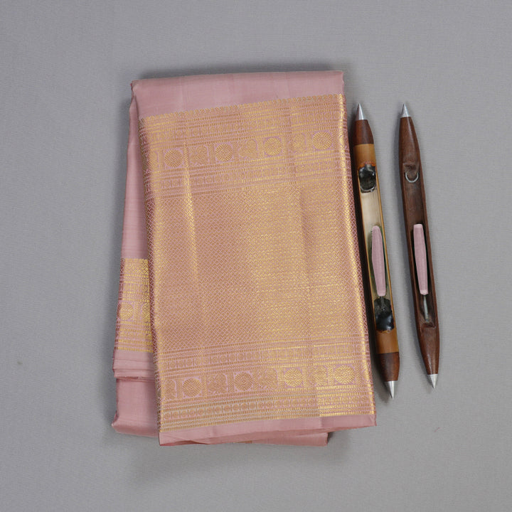 Hayagrivas Peach Pink Handloom Kanjivaram Silk Saree BBD1441L11-2