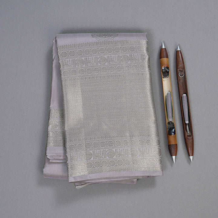 Hayagrivas Light Lilac Color Handloom Kanjivaram Silk Saree BBD1441L12-1
