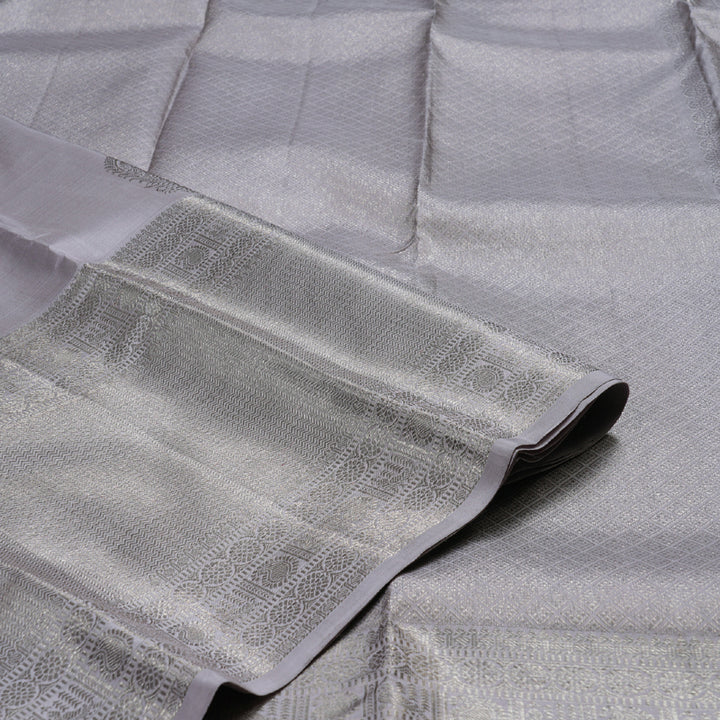 Hayagrivas Light Lilac Color Handloom Kanjivaram Silk Saree BBD1441L12-1