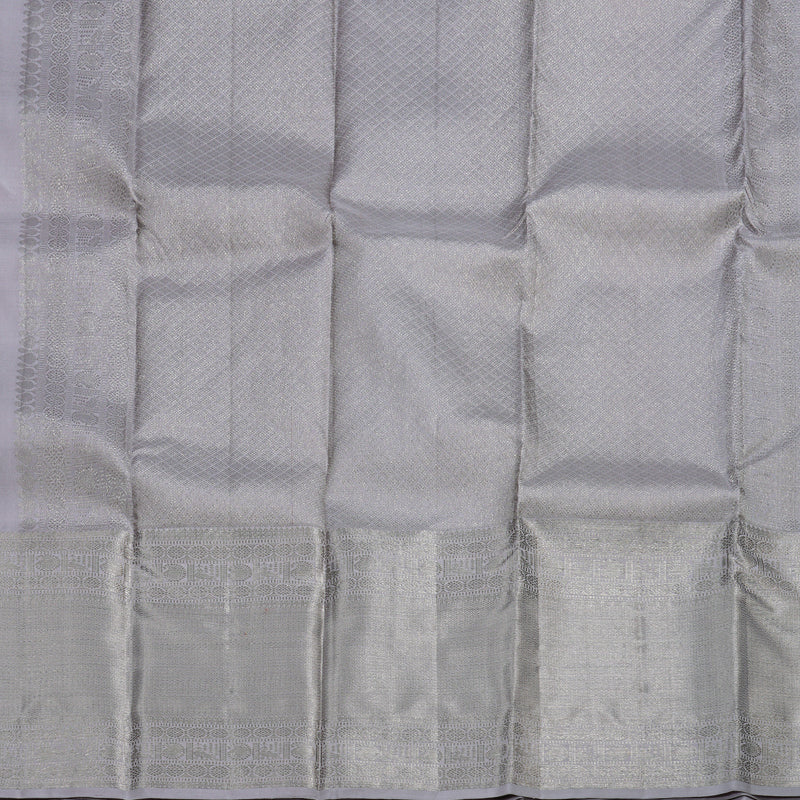 Hayagrivas Light Lilac Color Handloom Kanjivaram Silk Saree BBD1441L12-1