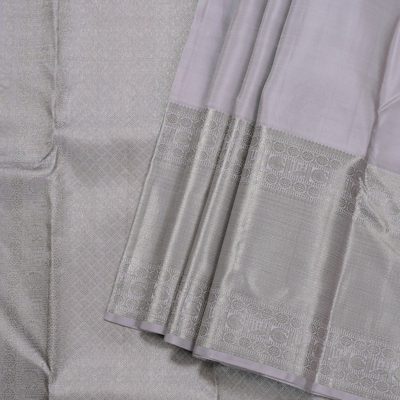 Hayagrivas Light Lilac Color Handloom Kanjivaram Silk Saree BBD1441L12-1