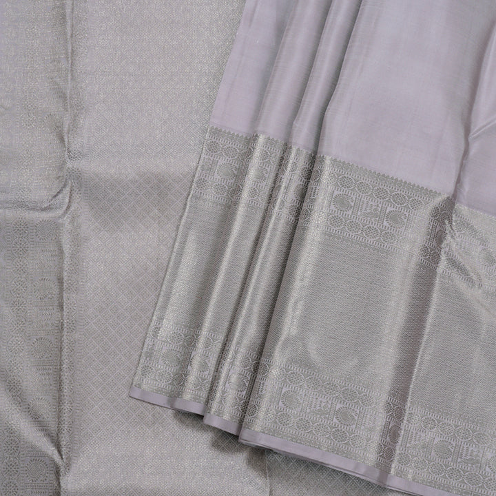 Hayagrivas Light Lilac Color Handloom Kanjivaram Silk Saree BBD1441L12-1
