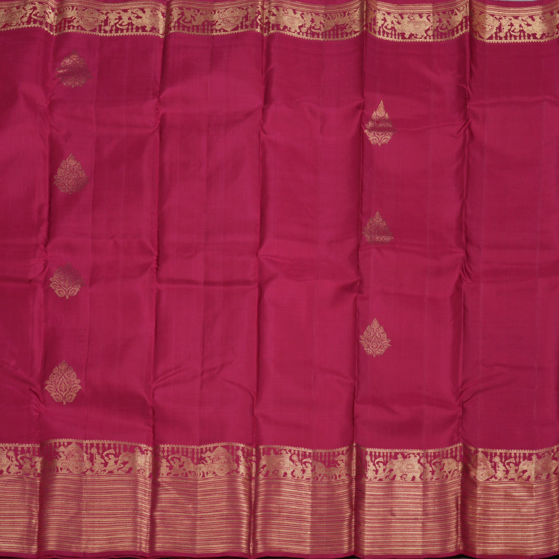 Hayagrivas Reddish Pink Handloom Kanjivaram Silk Saree BBD1441L12-2