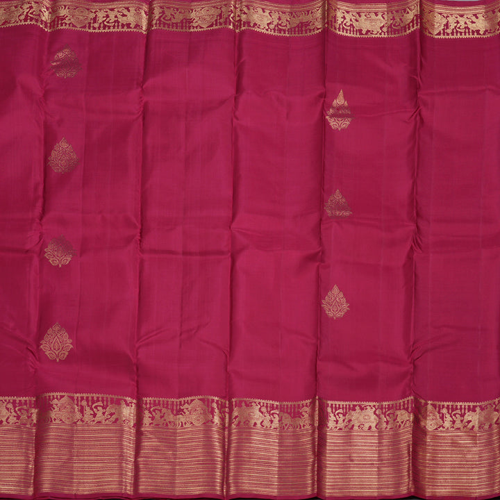 Hayagrivas Reddish Pink Handloom Kanjivaram Silk Saree BBD1441L12-2