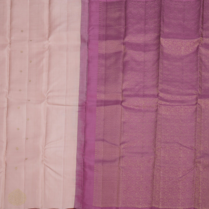 Hayagrivas Peach Pink Handloom Kanjivaram Silk Saree BBD1441L9-2