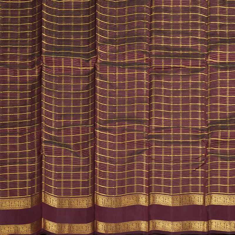 Hayagrivas Handloom Vairaoosi with Jarigai Checks Kanjivaram Saree  BBD1447L2-1