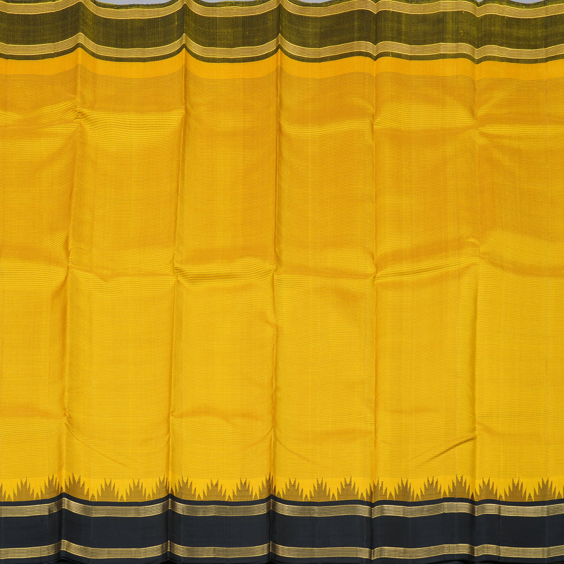 Hayagrivas Handloom Kanjivaram Silk Saree in Sun Kissed Yellow BBD1454L1-1