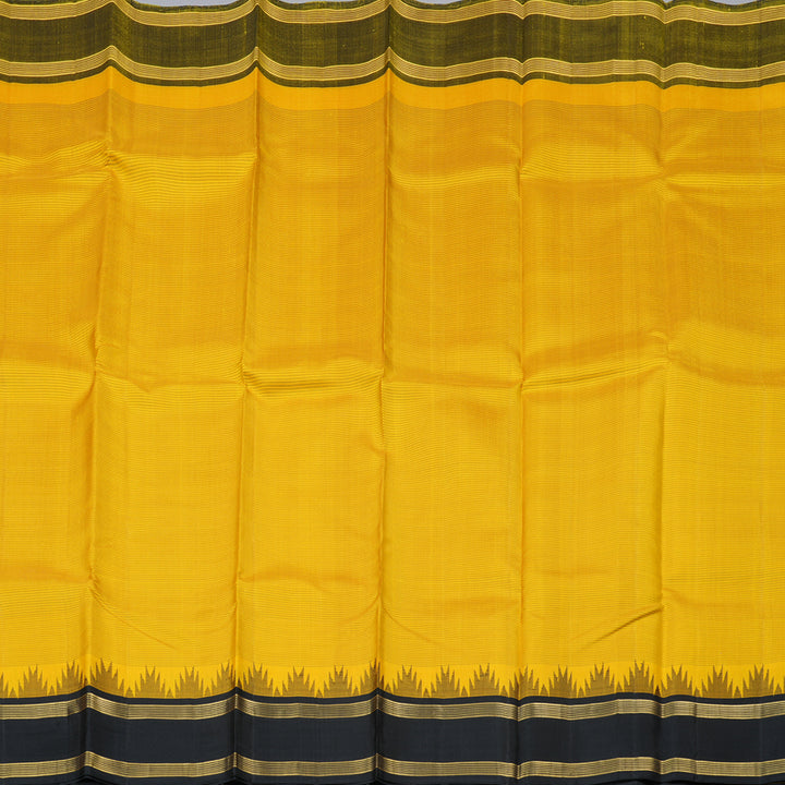 Hayagrivas Handloom Kanjivaram Silk Saree in Sun Kissed Yellow BBD1454L1-1