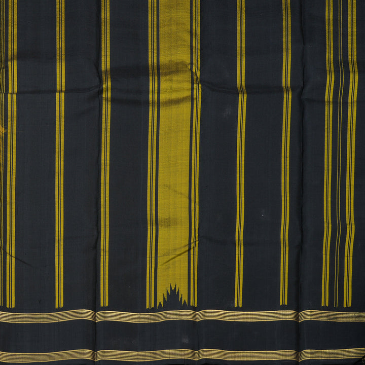 Hayagrivas Handloom Kanjivaram Silk Saree in Sun Kissed Yellow BBD1454L1-1