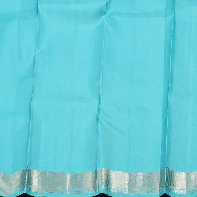 Hayagrivas Blue Handloom Kanjivaram Silk Saree BBD1456L1-1