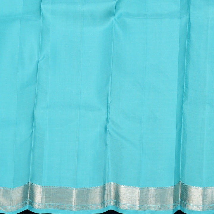 Hayagrivas Blue Handloom Kanjivaram Silk Saree BBD1456L1-1