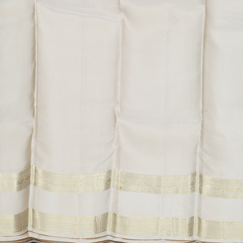 Hayagrivas Sky Blue Handloom Kanjivaram Silk Saree with Sandal Beige Border-BBD1460L9-1