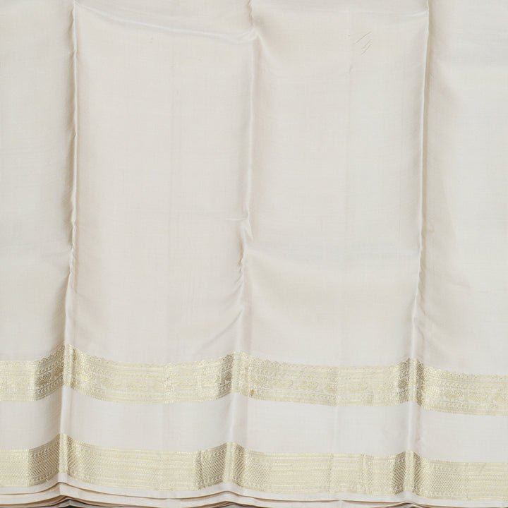 Hayagrivas Sky Blue Handloom Kanjivaram Silk Saree with Sandal Beige Border-BBD1460L9-1
