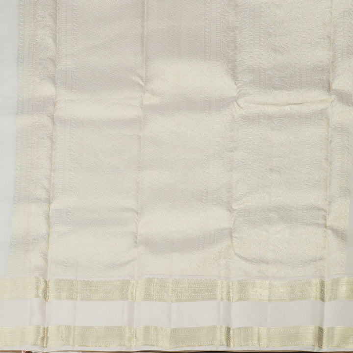 Hayagrivas Sky Blue Handloom Kanjivaram Silk Saree with Sandal Beige Border-BBD1460L9-1