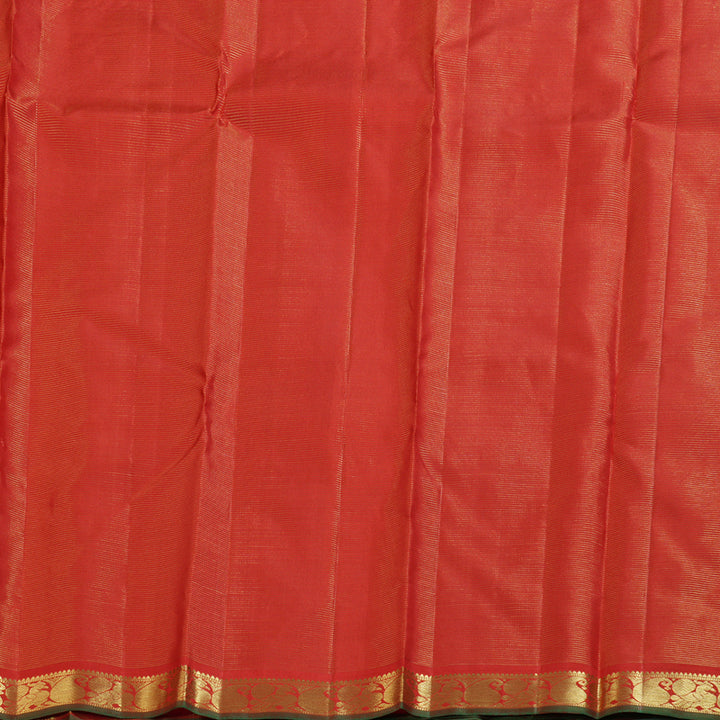Hayagrivas Stunning Red Handloom Kanjivaram Silk Saree BBD1461L15-1