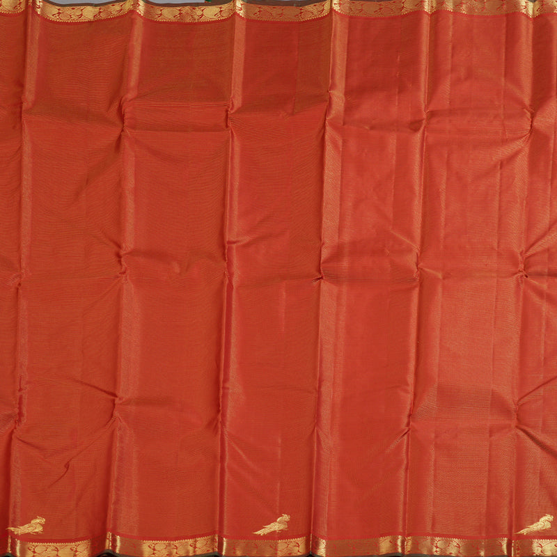 Hayagrivas Stunning Red Handloom Kanjivaram Silk Saree BBD1461L15-1