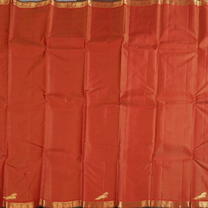 Hayagrivas Stunning Red Handloom Kanjivaram Silk Saree BBD1461L15-1