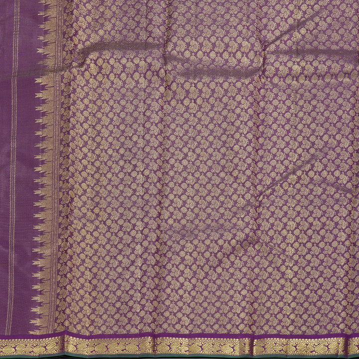 Hayagrivas Dark Purple Vairaoosi Handloom Kanjivaram Silk Saree BBD1461L15-3