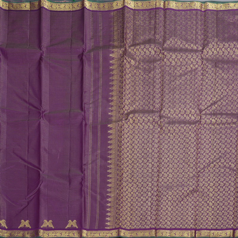 Hayagrivas Dark Purple Vairaoosi Handloom Kanjivaram Silk Saree BBD1461L15-3