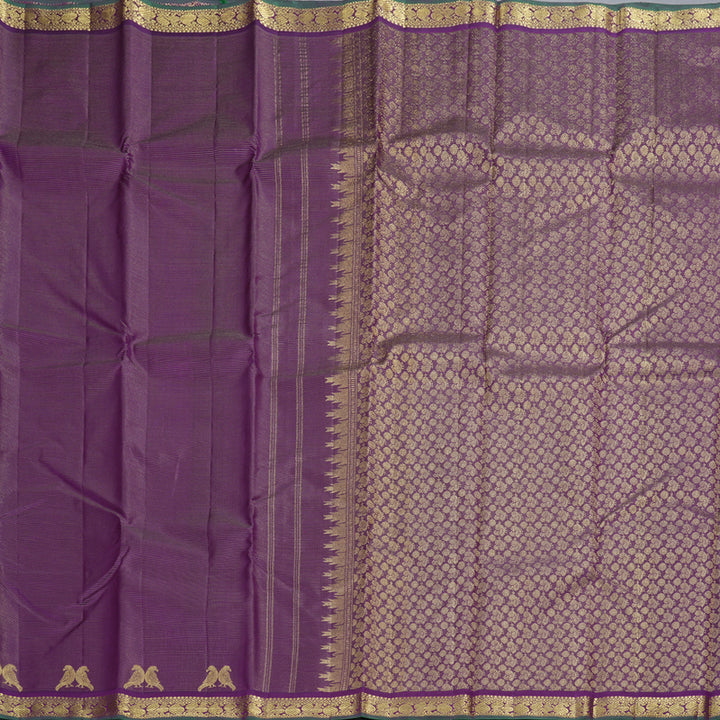 Hayagrivas Dark Purple Vairaoosi Handloom Kanjivaram Silk Saree BBD1461L15-3