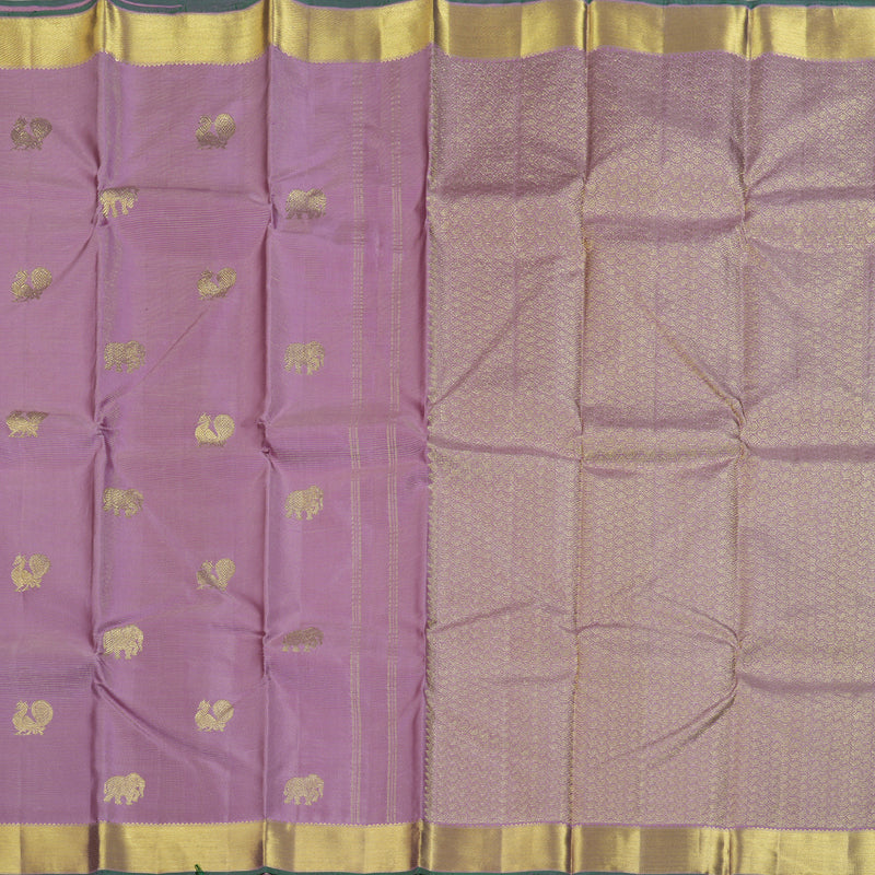 Hayagrivas Lavender Handloom Kanjivaram Silk Saree BBD1461L2-10