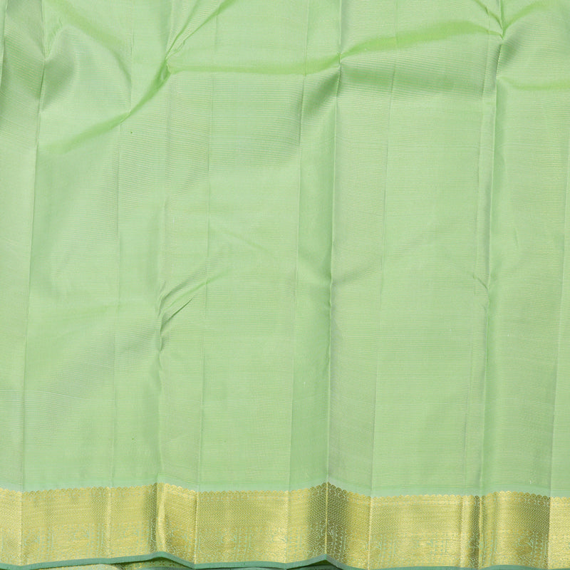 Hayagrivas Pastel Green Handloom Kanjivaram Silk Saree BBD1461L2-4