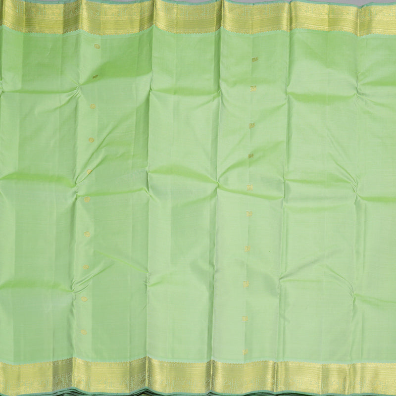 Hayagrivas Pastel Green Handloom Kanjivaram Silk Saree BBD1461L2-4