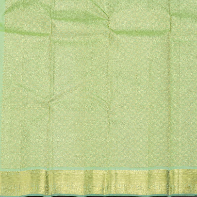 Hayagrivas Pastel Green Handloom Kanjivaram Silk Saree BBD1461L2-4