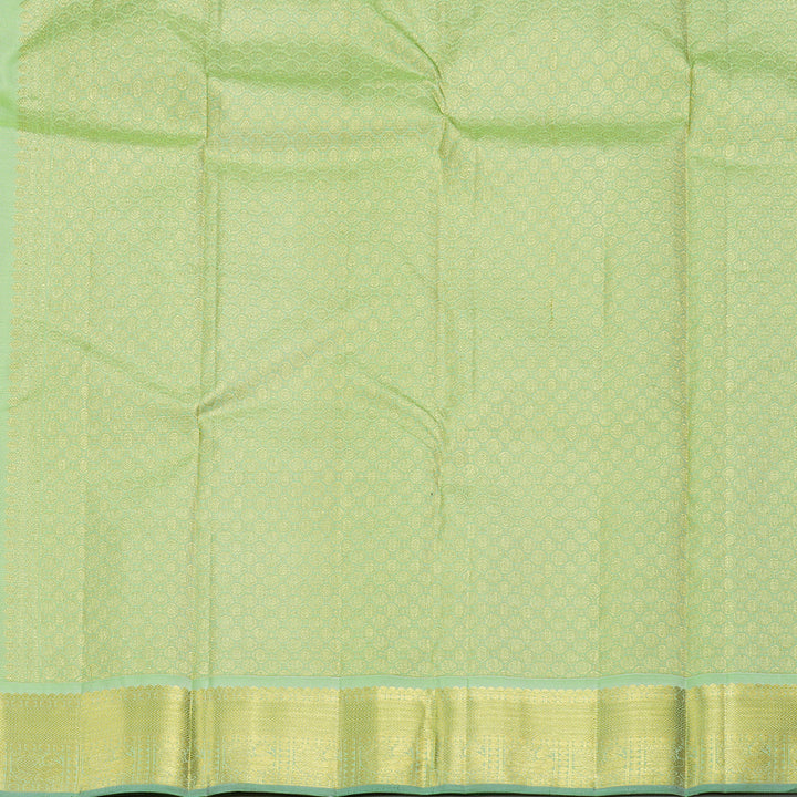 Hayagrivas Pastel Green Handloom Kanjivaram Silk Saree BBD1461L2-4