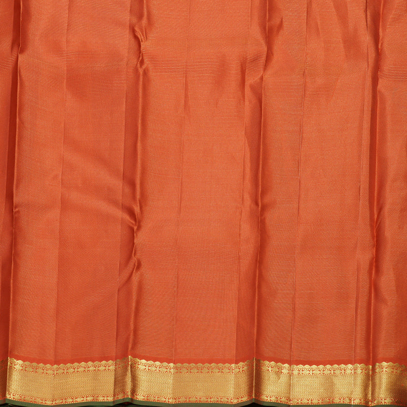 Hayagrivas Rustic Orange Vairaoosi Handloom Kanjivaram Silk Saree BBD1461L2-8