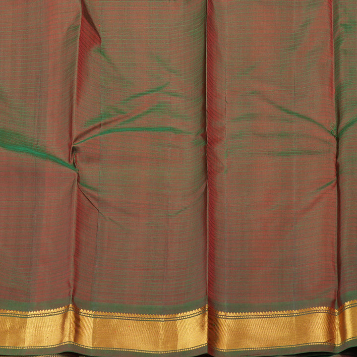 Hayagrivas Maroon Red Handloom Kanjivaram Silk Saree with Mandhalir Border-BBD1465L1-14
