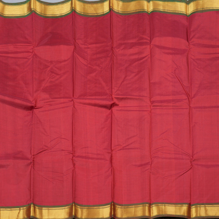 Hayagrivas Maroon Red Handloom Kanjivaram Silk Saree with Mandhalir Border-BBD1465L1-14