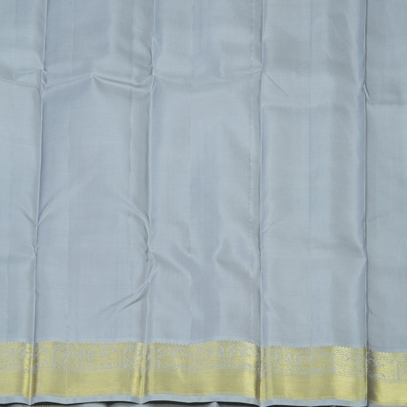 Hayagrivas Handloom Maroon Kanjivaram Silk Saree Bluish Grey border BBD1466L12-13