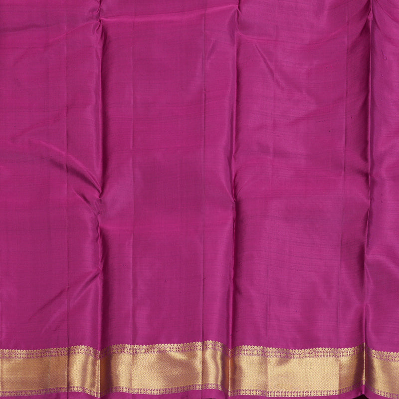 Hayagrivas Dark Purple Handloom Kanjivaram Silk Saree with Purplish Pink Border BBD1466L5-1