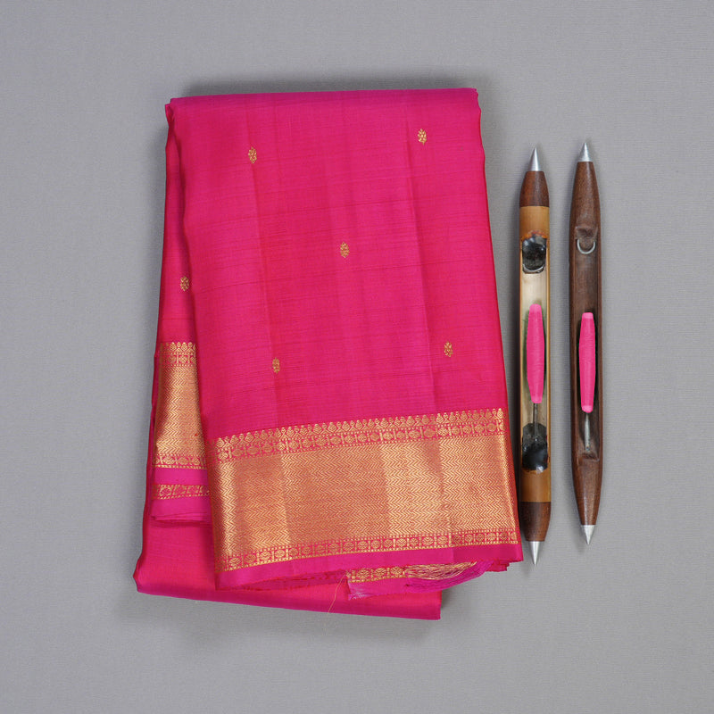 Hayagrivas Reddish Pink Handloom Kanjivaram Silk Saree BBD1466L5-2