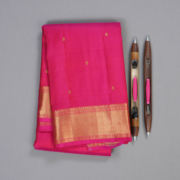 Hayagrivas Reddish Pink Handloom Kanjivaram Silk Saree BBD1466L5-2