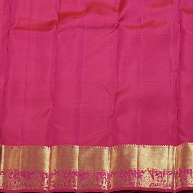 Hayagrivas Reddish Pink Handloom Kanjivaram Silk Saree BBD1466L6-4