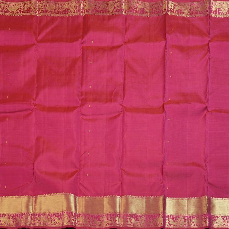 Hayagrivas Reddish Pink Handloom Kanjivaram Silk Saree BBD1466L6-4