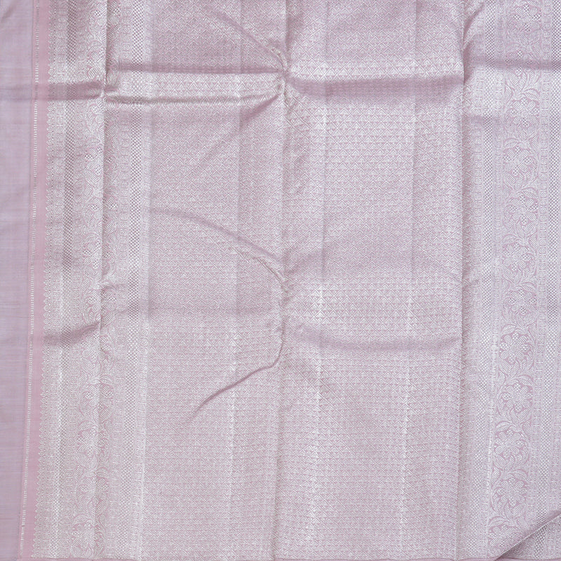 Hayagrivas Alluring Silver Grey Handloom Kanjivaram Silk Saree BBD1472L5-1