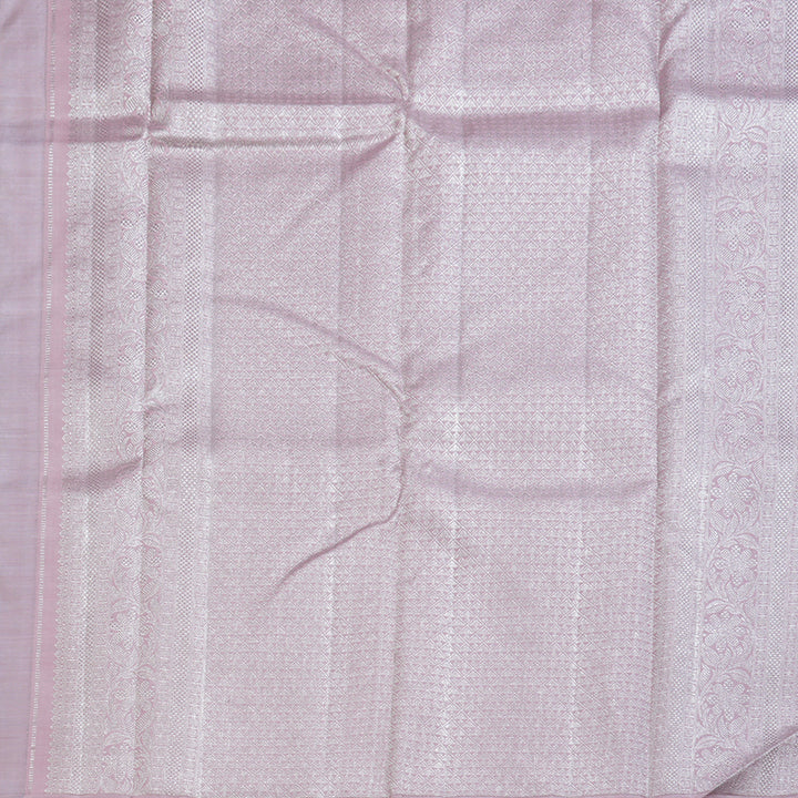 Hayagrivas Alluring Silver Grey Handloom Kanjivaram Silk Saree BBD1472L5-1