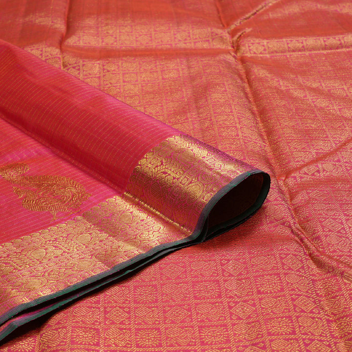 Hayagrivas Nice Pink Handloom Kanjivaram Silk Saree BBD1472L6-1