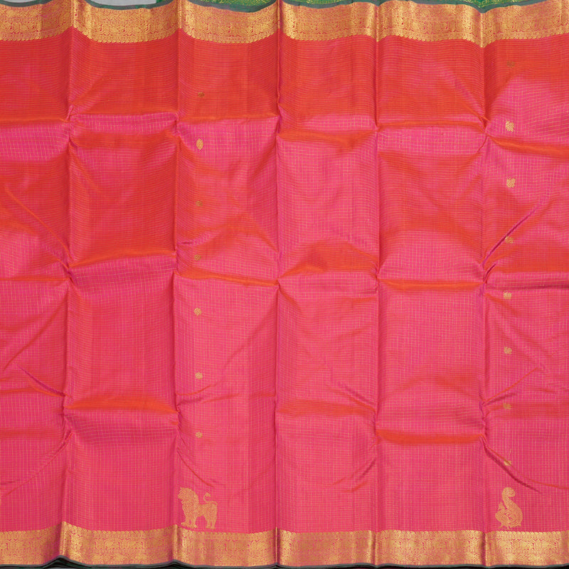 Hayagrivas Nice Pink Handloom Kanjivaram Silk Saree BBD1472L6-1