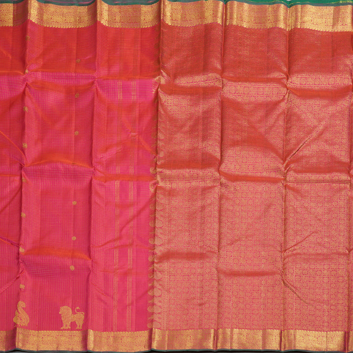 Hayagrivas Nice Pink Handloom Kanjivaram Silk Saree BBD1472L6-1