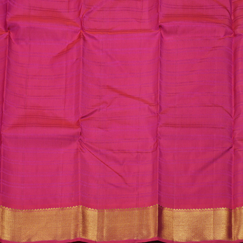 Hayagrivas Beige Handloom Kanjivaram Silk Saree with Reddish Pink Border BBD1475L3-1