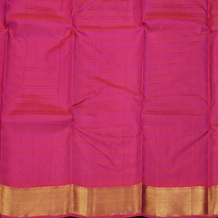 Hayagrivas Beige Handloom Kanjivaram Silk Saree with Reddish Pink Border BBD1475L3-1