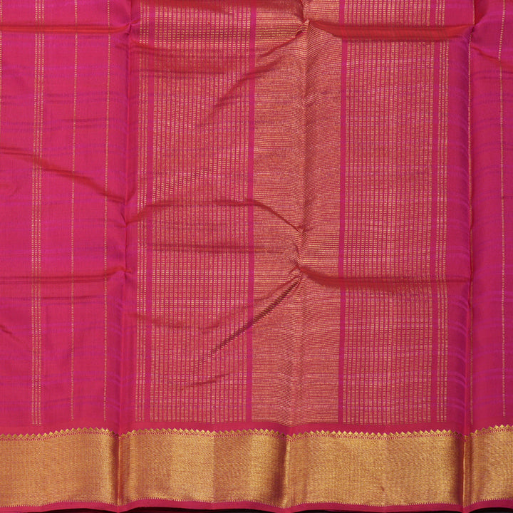 Hayagrivas Beige Handloom Kanjivaram Silk Saree with Reddish Pink Border BBD1475L3-1