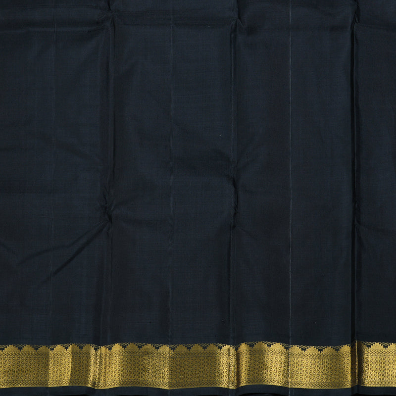 Hayagrivas Classic Red Handloom Kanjivaram Silk Saree with Black Border BBD1476L1-1