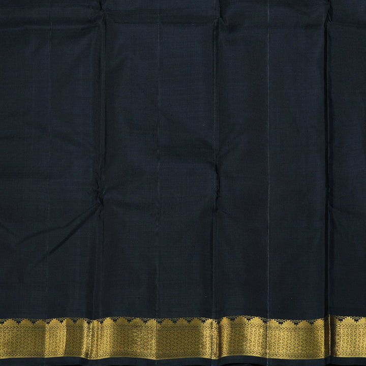 Hayagrivas Classic Red Handloom Kanjivaram Silk Saree with Black Border BBD1476L1-1