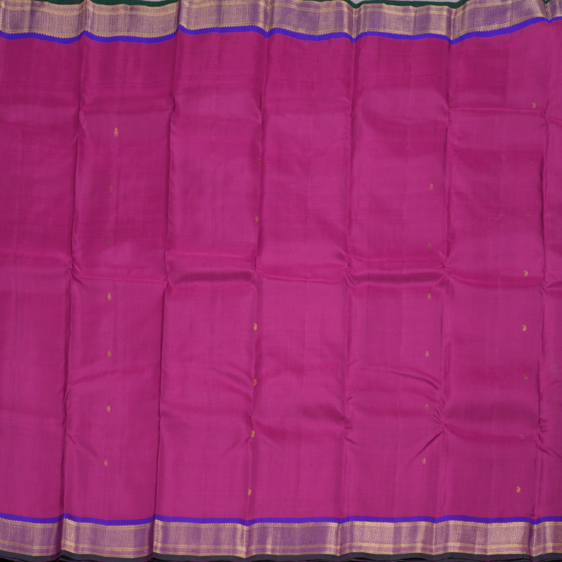Hayagrivas Purplish Pink Handloom Kanjivaram Silk Saree with Purple Border BBD1490L4-1